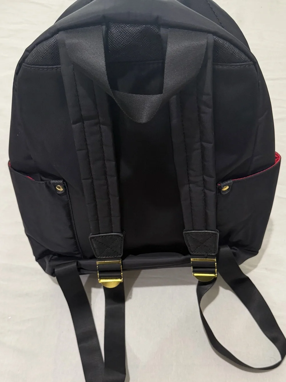 Adrienne Vittadini Black Nylon Backpack
